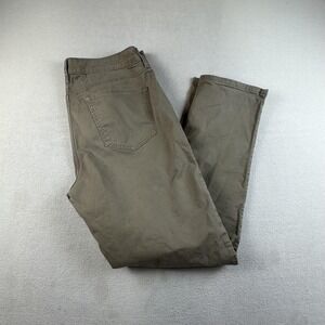 Flint and Tinder Pants Mens 33 Khaki 365 Slim Fit Stretch Chino Casual 5 Pocket